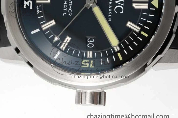 MIROTIME 0311 TechFriendly Aquatimer SS IW3290 RSF 1:1 Best Edition Black Dial on Black Rubber Strap A 7076